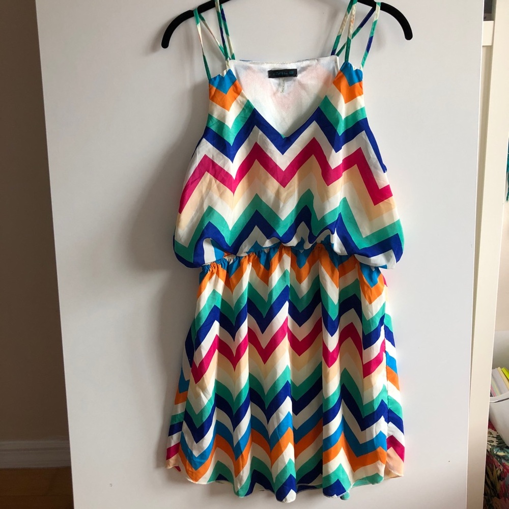 Cal5 Colorful Print Dress